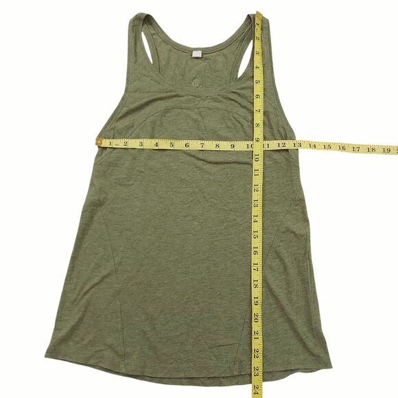 Lululemon Tank Top Womens 2 Brave Olive Love Racerback Gym Training Athletic - Picture 11 of 11